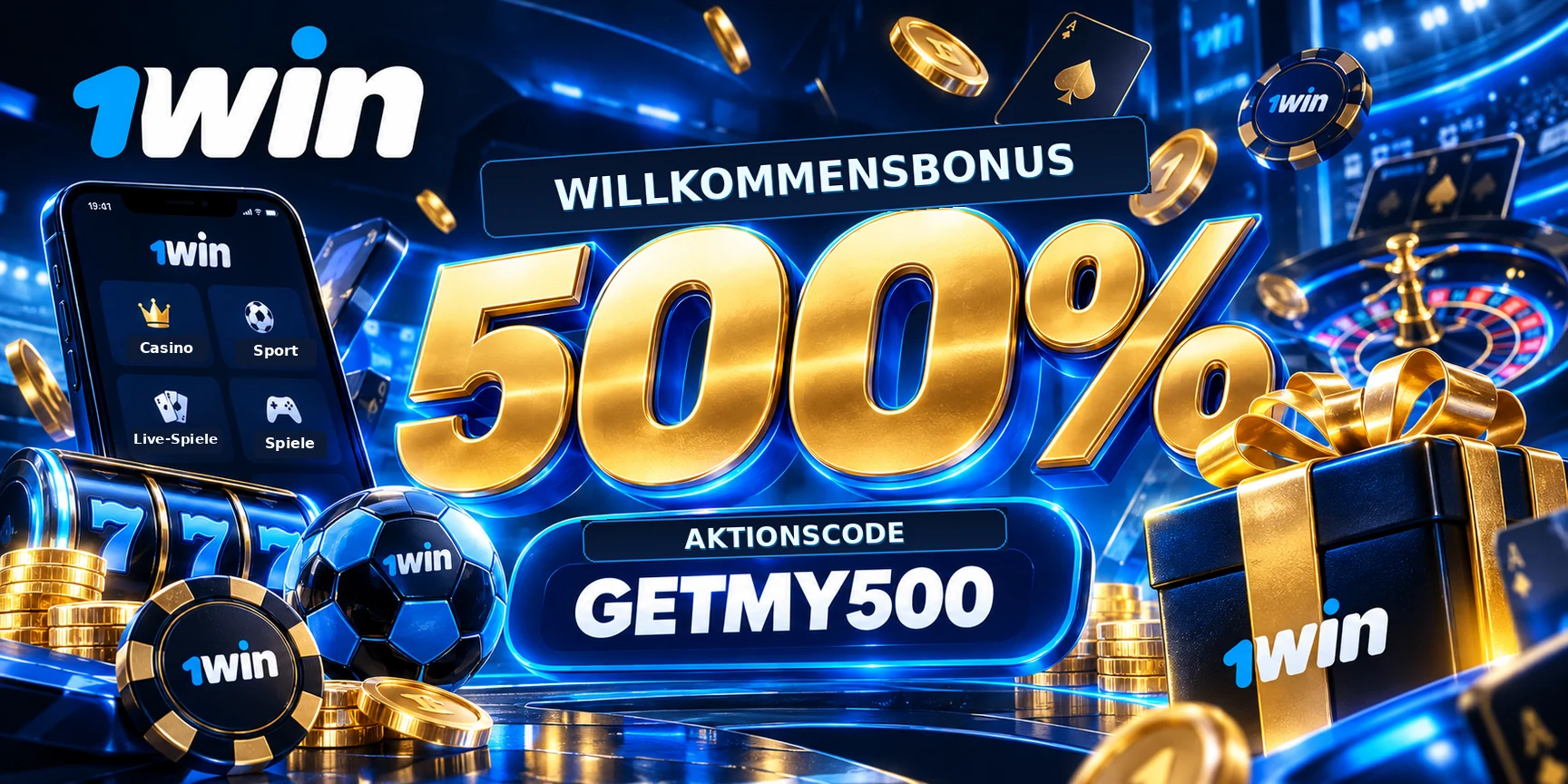 1win — 500%, Aktionscode GETMY500